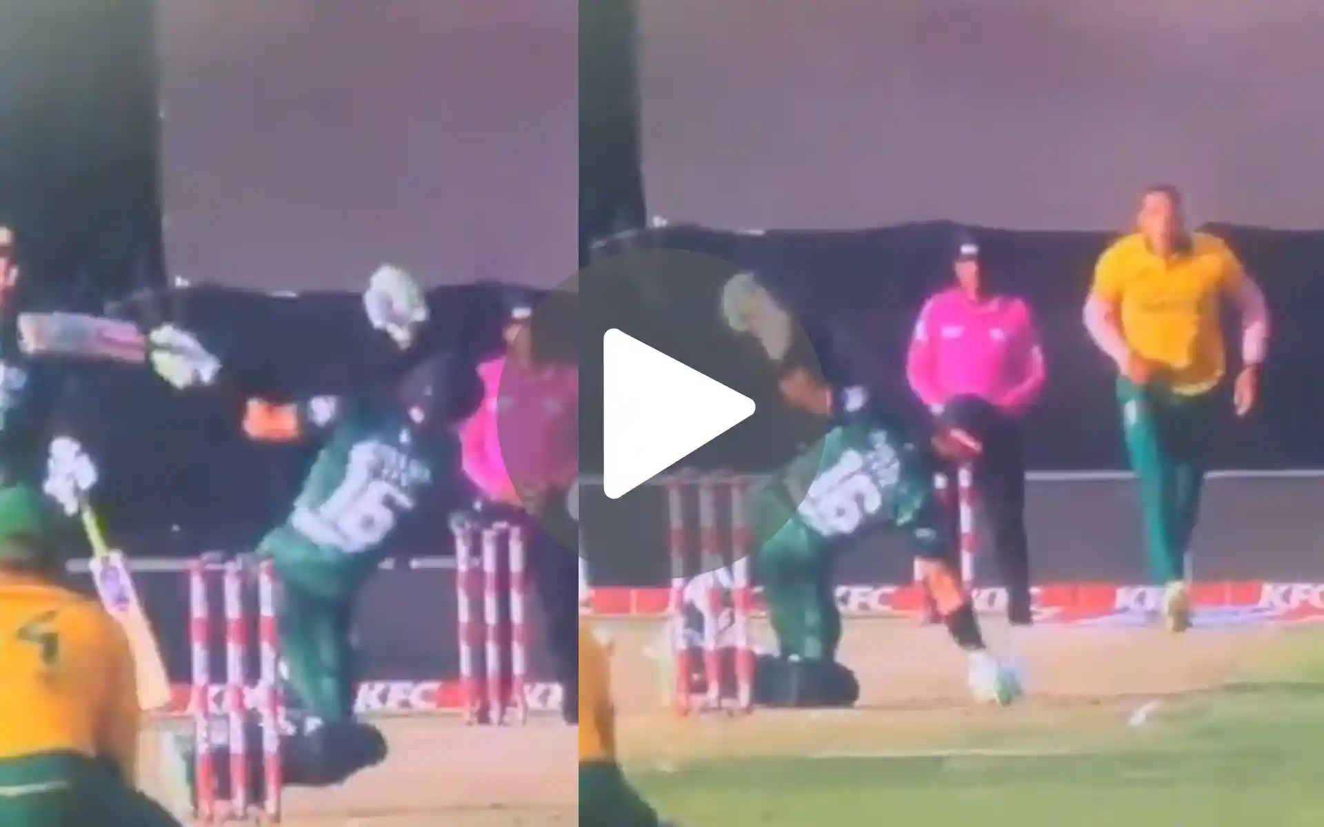 [Watch] Rizwan Loses His Balance As Baartman Outclasses Him With A Brilliant Delivery In 2nd T20I